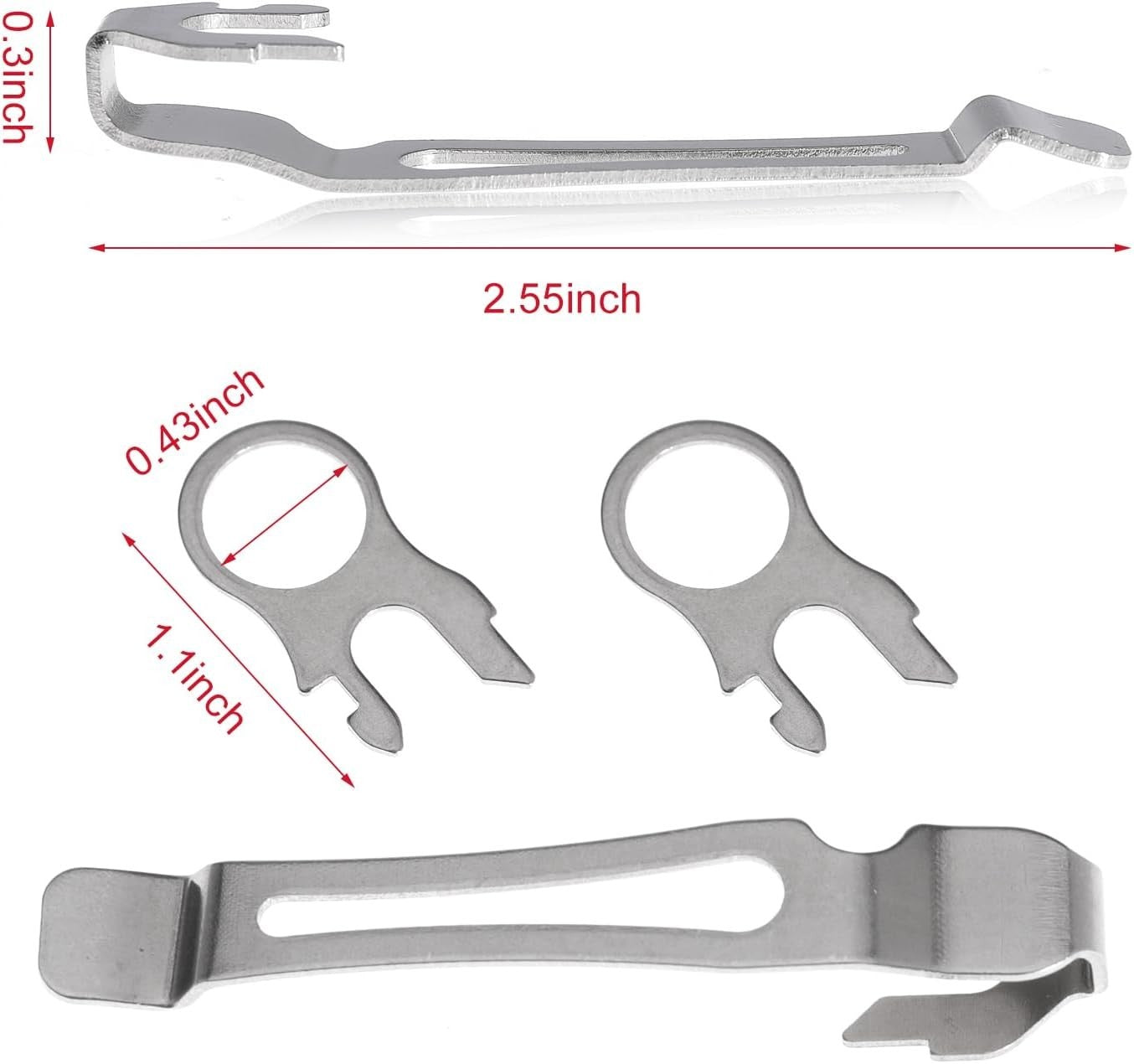 Quick Release Pocket Clips & Lanyard Rings for Leatherman MultiTools