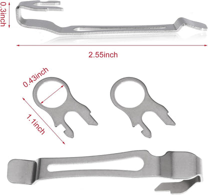 Quick Release Pocket Clips & Lanyard Rings for Leatherman MultiTools