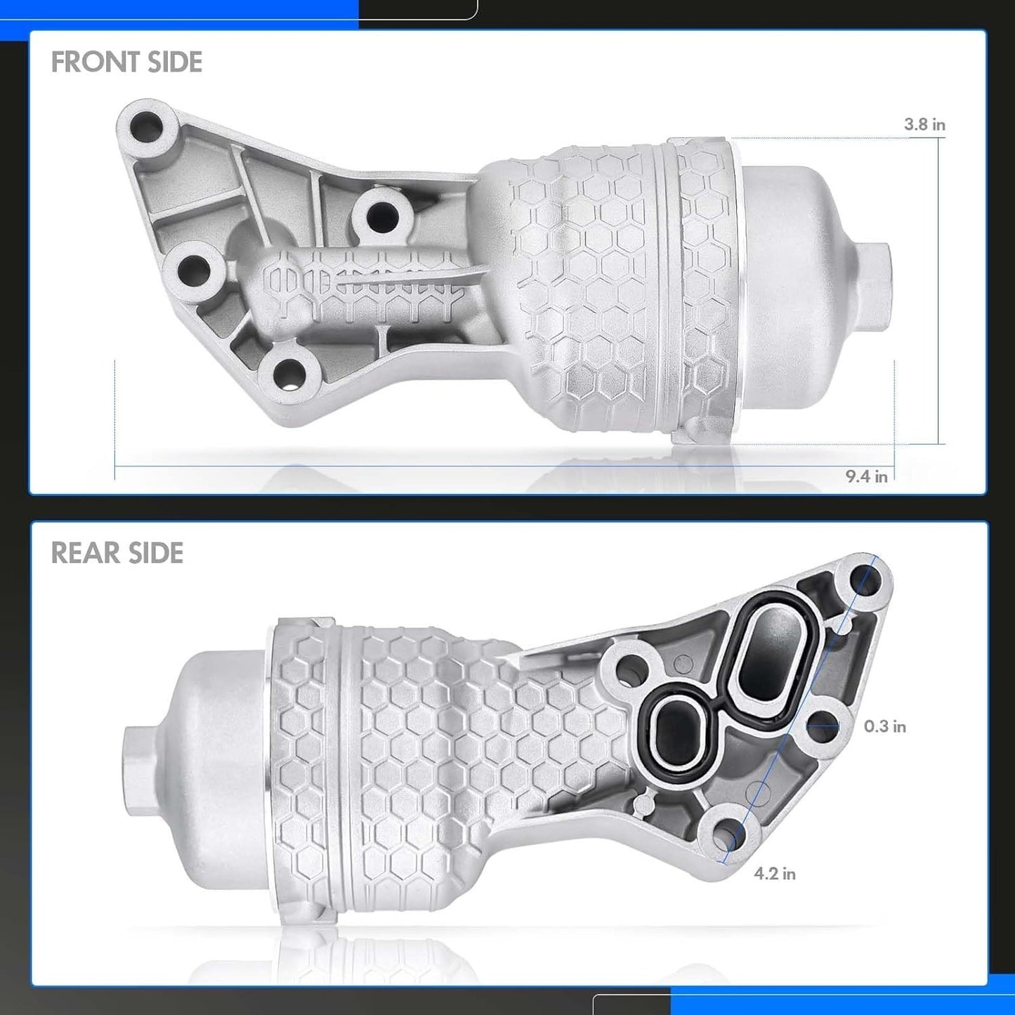 26300-3LAA0 Full Aluminum Oil Filter Housing for Kia Telluride 2020-2024