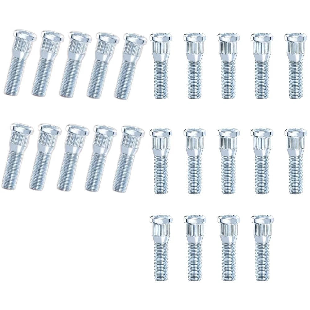 24 Pcs Wheel Stud for Trailer for Axles 2,000 lb to 7,000 lb with 1/2"-20 UNF