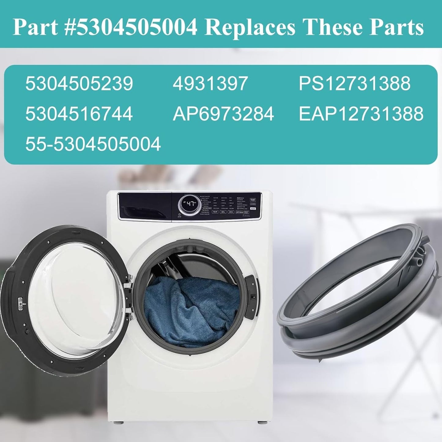 5304505004 Electrolux Washer Door Boot Seal For Frigidaire Washer Door Gasket