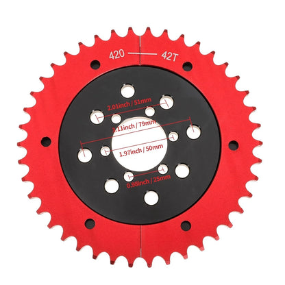 42 Tooth 420 Chain Split Sprocket for Predator 212cc 196cc for Mini Bike