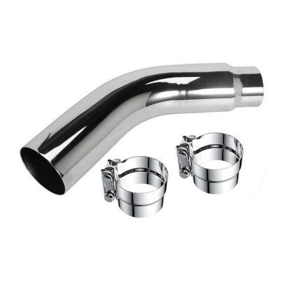 4" to 5" Diesel Exhaust Elbow, Chrome, 23" Length, For Heavy Duty Vehicles