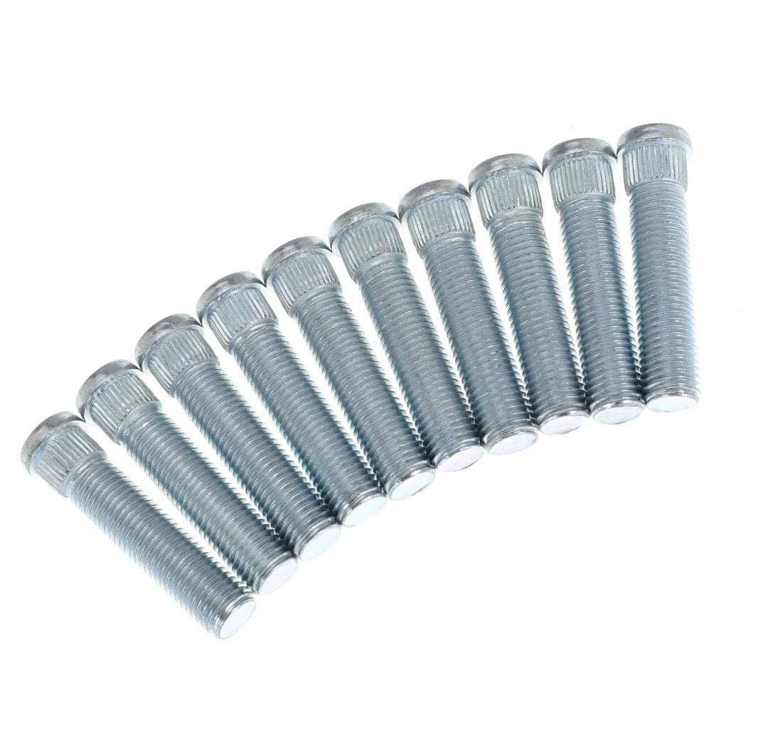 1/2" Longer Wheel Stud Bolt M12-1.50 for Chevy GMC Trucks 1982-2004 (10Pcs)