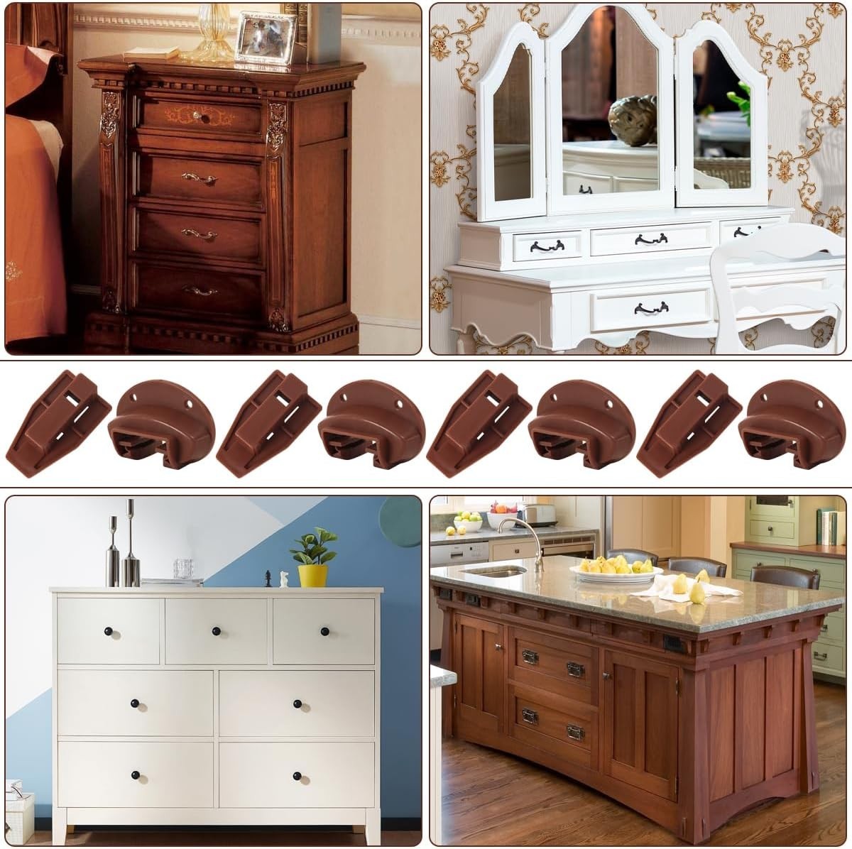 Drawer Slide Kit for Kenlin Rite-Trak II 168,Vaughan Bassett,Legacy,8 Set