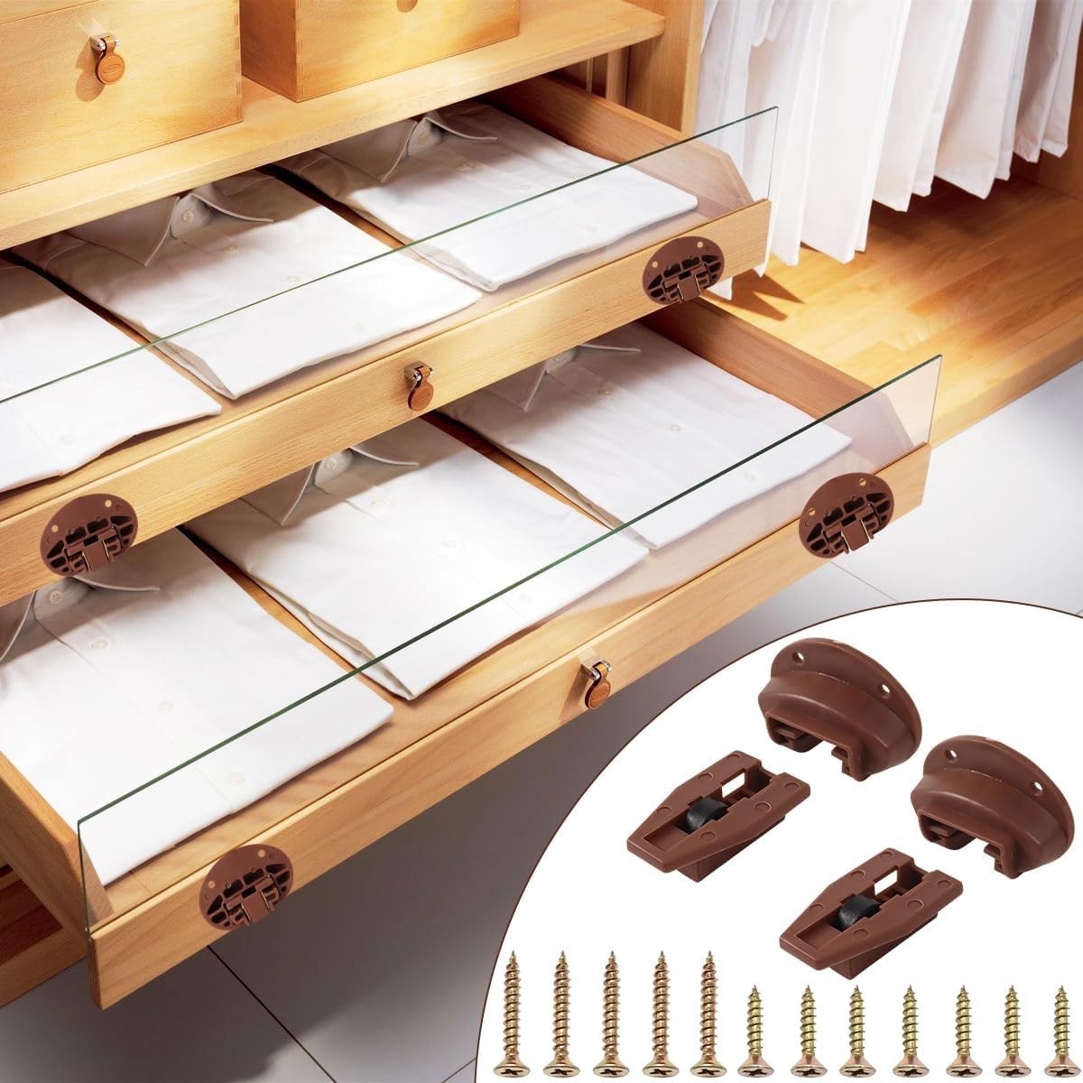 Drawer Slide Kit for Kenlin Rite-Trak II 168,Vaughan Bassett,Legacy,8 Set