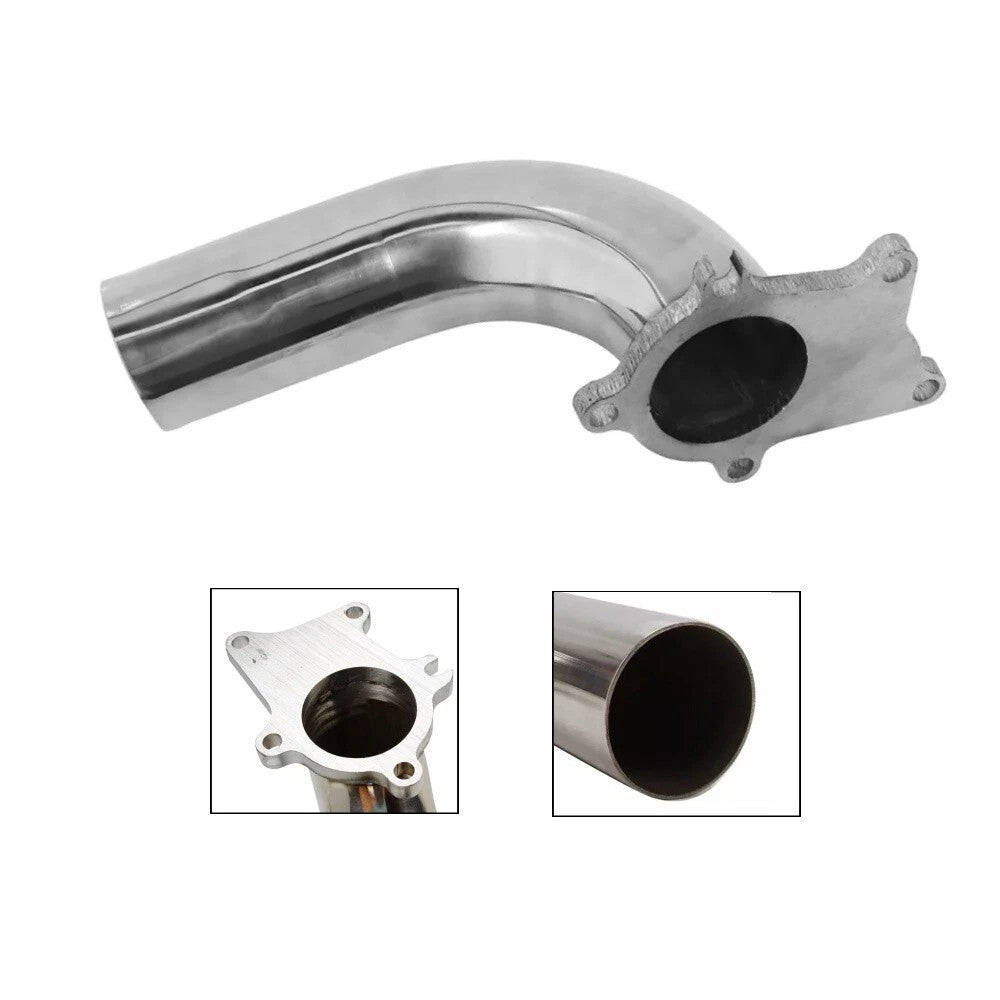 T3/T4 T04E 5-Bolt Flange SS 2.5" Turbo Exhaust Dump Pipe Kit,with Gasket