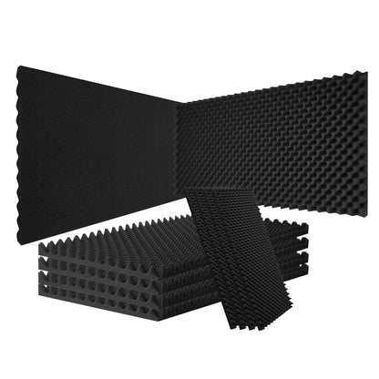 4 Pack Egg Shape Acoustic Foam Wall Panels 48"x24"x2"
