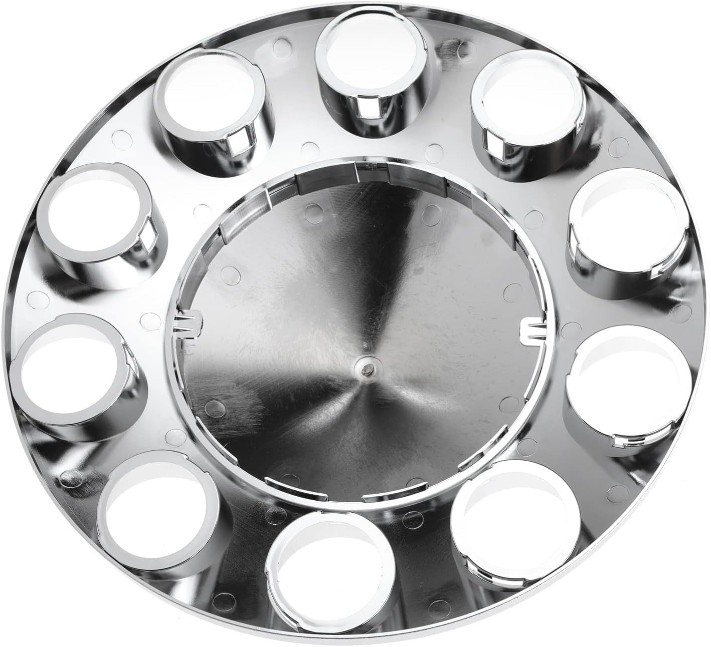 Front Axle Wheel Cover Hubcap Hub Cap For Semi For Truck 33mm Lug Nuts (Spiked)
