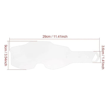 Goggles Tear Offs for 100 Percent Armega Goggle for Dirt Bike Motocross 50 Pack