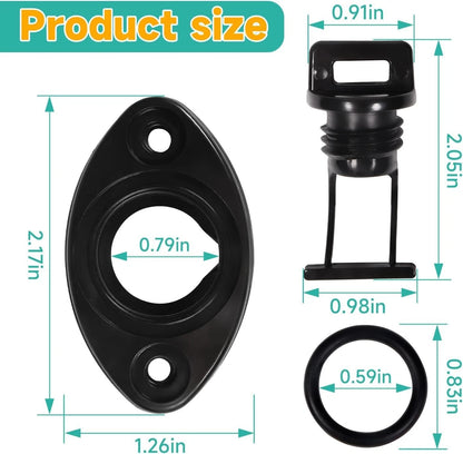 Drain Plug W/O Ring for Sea Doo & Polaris Replaces 292000897 292000685 1060125