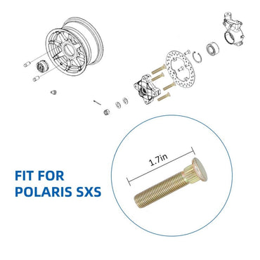 Wheel Stud for Polaris Ranger Sportsman RZR 570 700 800 900 Replace 7518378