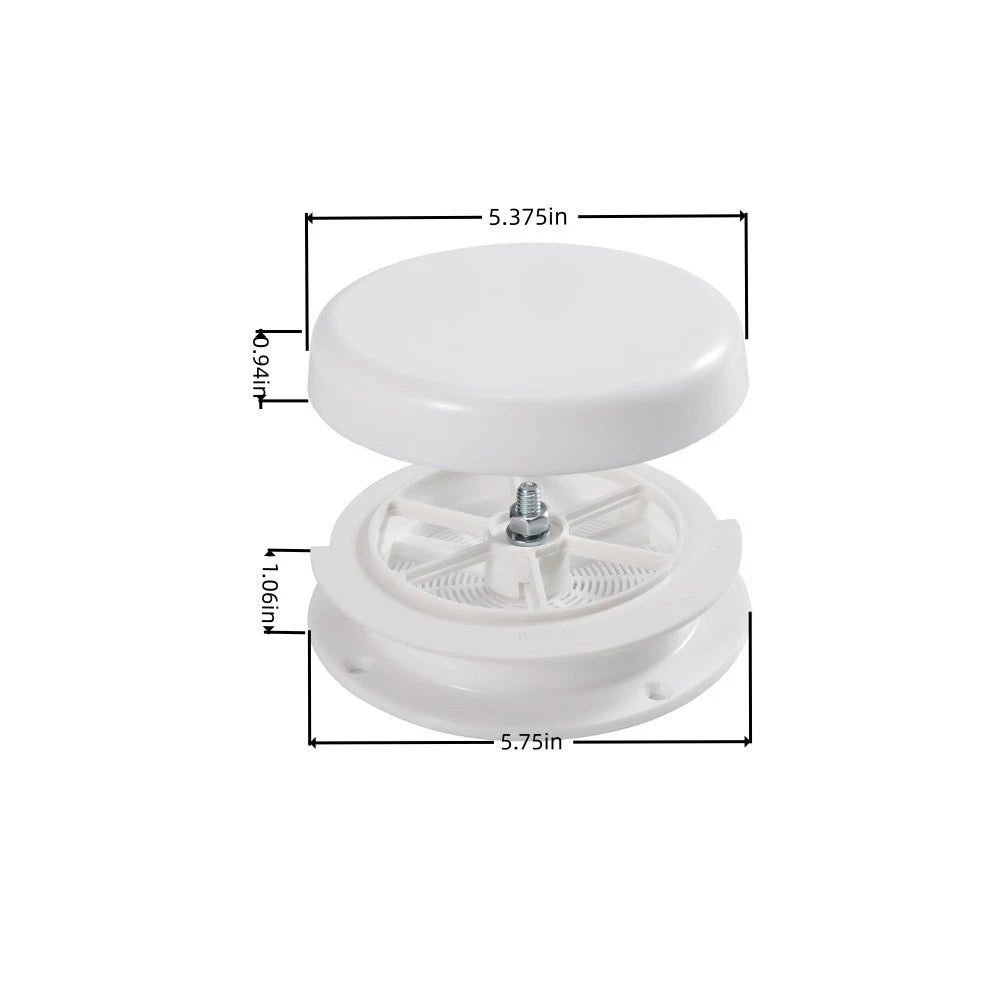 2 Pack RV Roof Mushroom Vent w/water guard Used for Motor Homes Campers