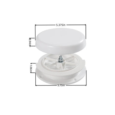 2 Pack RV Roof Mushroom Vent w/water guard Used for Motor Homes Campers