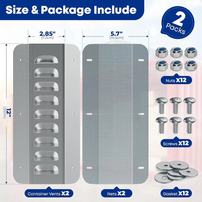 Shipping Container Air Vent Kit,Galvanized Steel Shipping Container Accessories