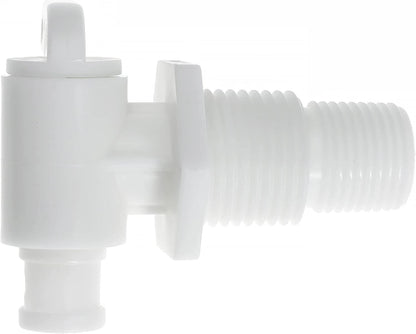 RV Water Tank Drain Valve - 3/8" & 1/2" Male NPT Dual Thread for Camper&Trailer