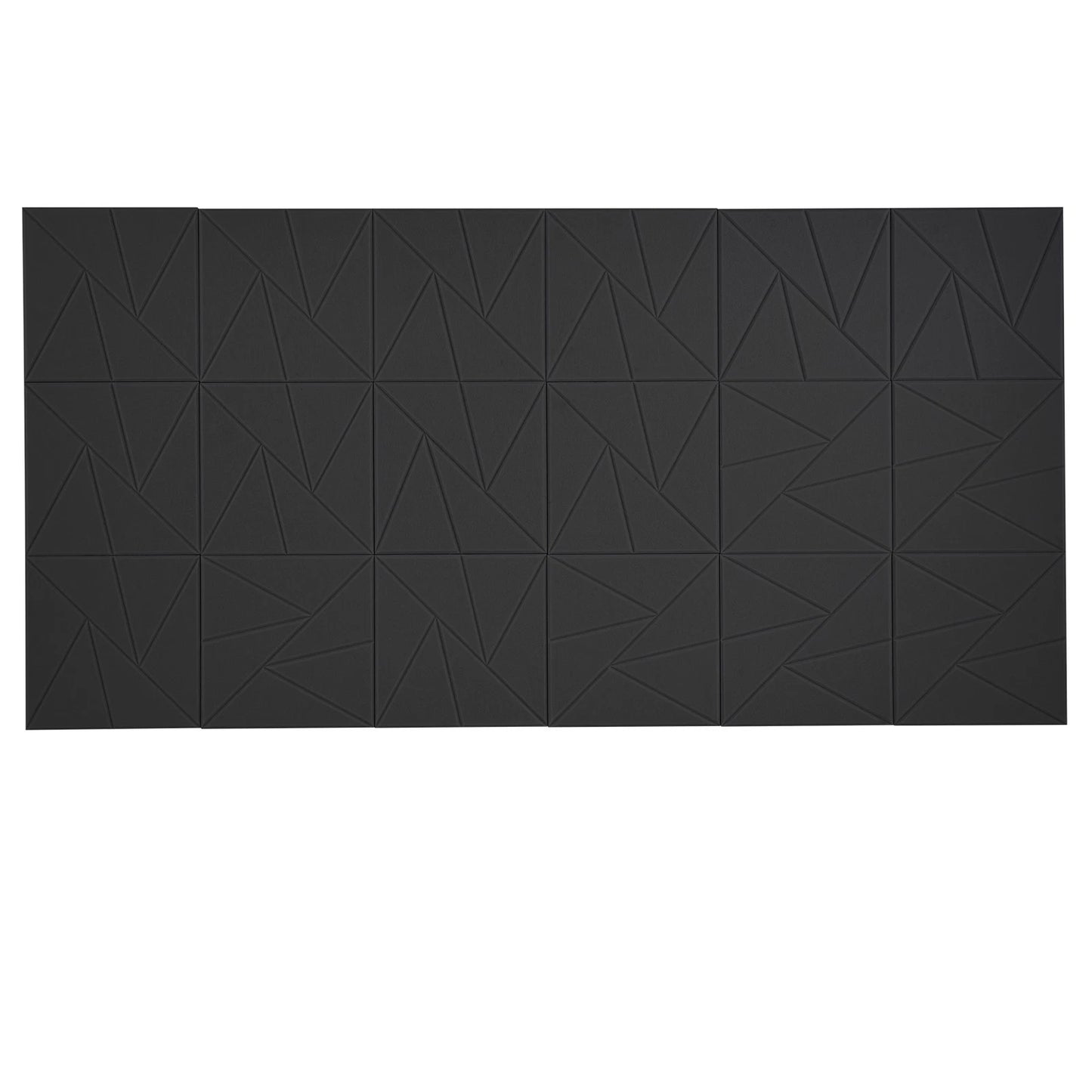 18 Pack Acoustic Wall Panels 11.8" x 11.8" Self-Adhesive Black