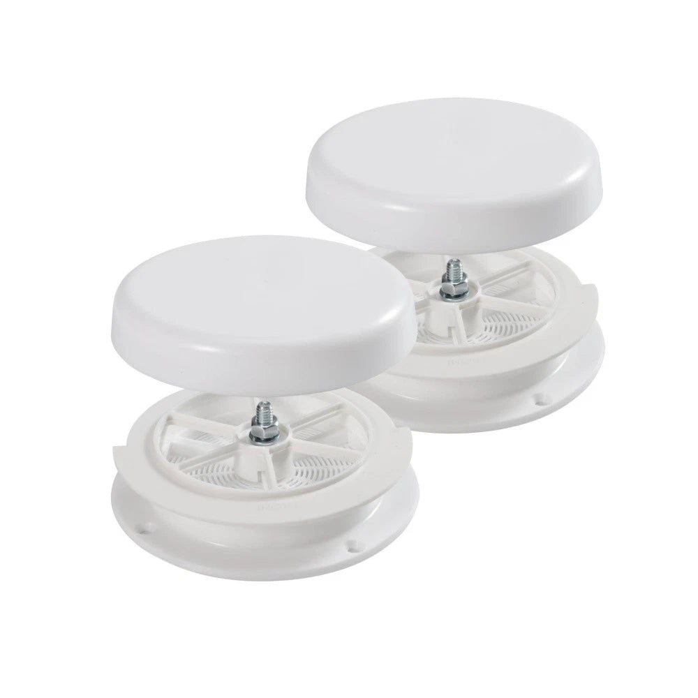2 Pack RV Roof Mushroom Vent w/water guard Used for Motor Homes Campers