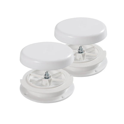 2 Pack RV Roof Mushroom Vent w/water guard Used for Motor Homes Campers