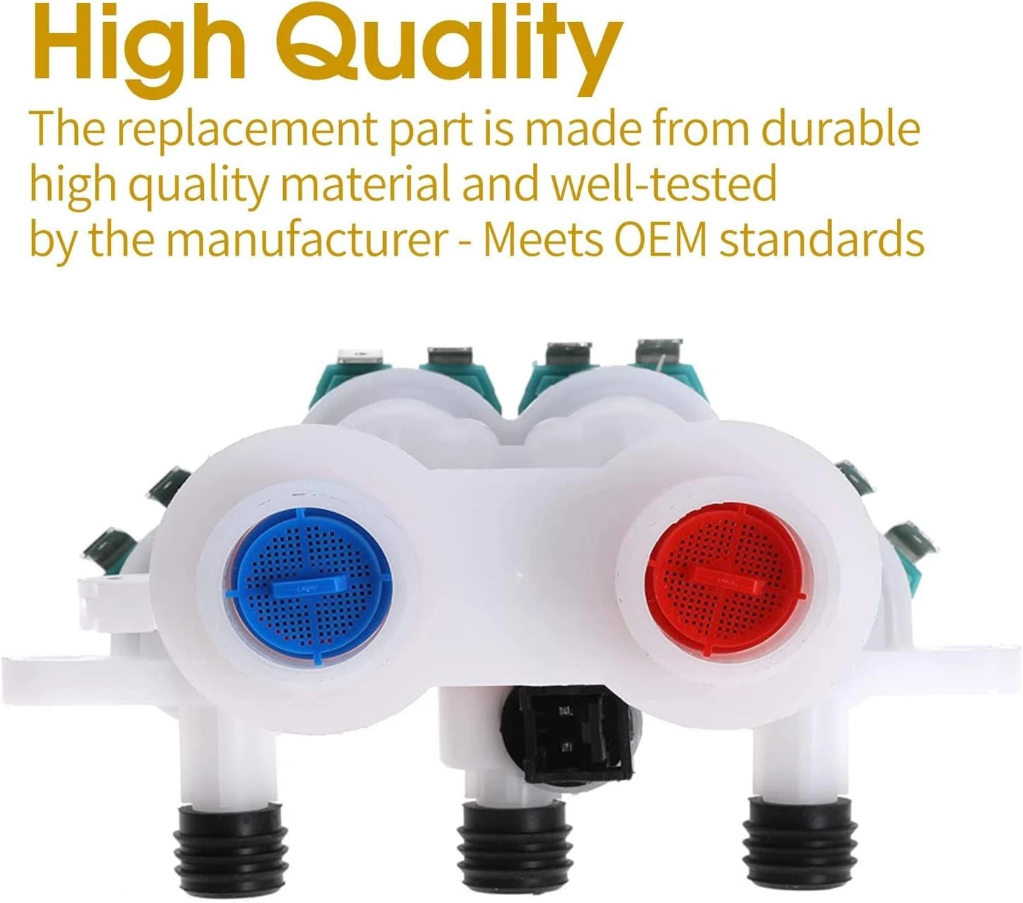 W11165546 Washer Water Inlet Valve for Kenmore Replaces W10599423 W10758828