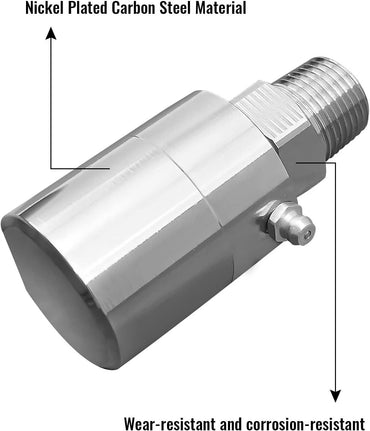 1/2 Inch MXF Heavy Duty Hose Reel Swivel for Home and Industrial Steel Hose