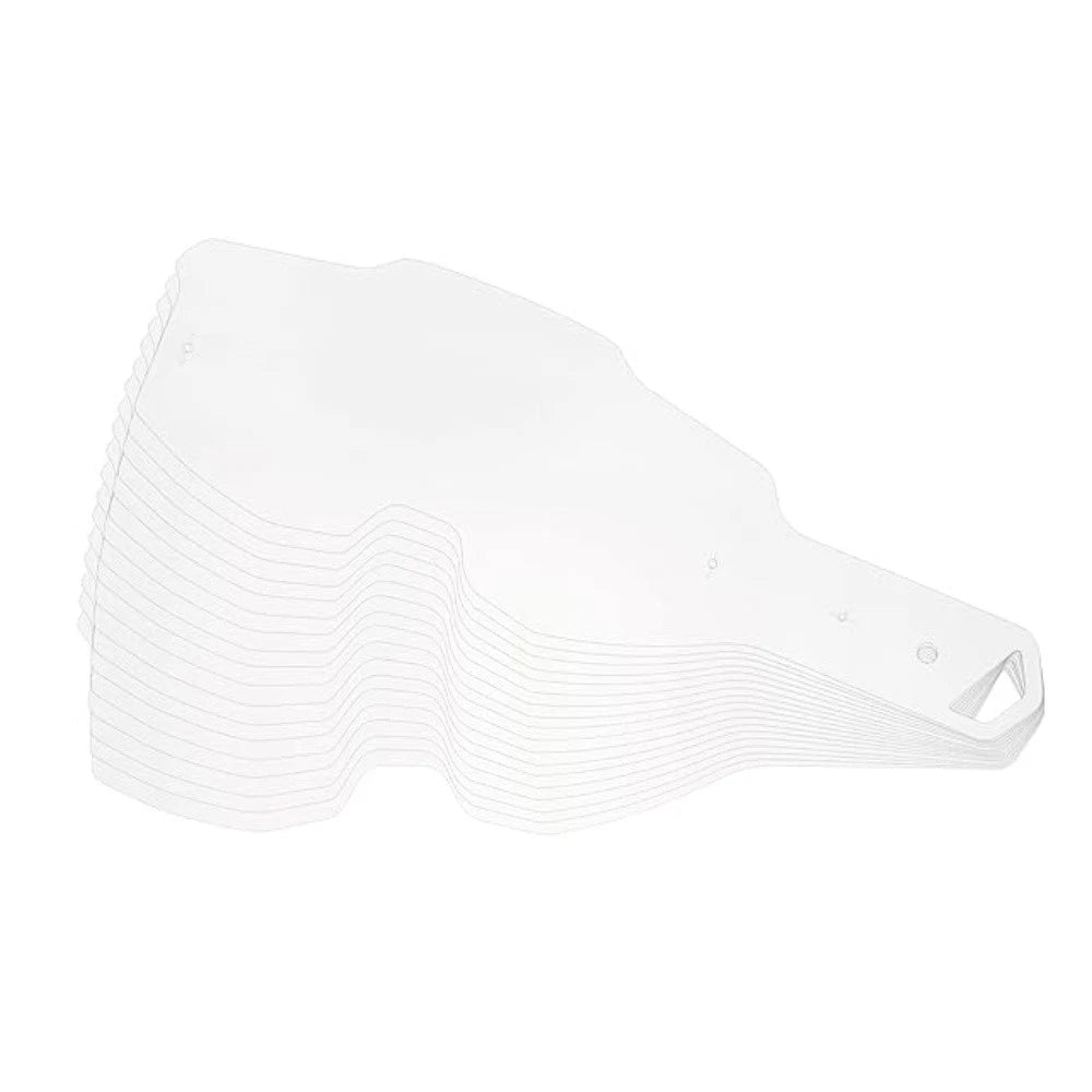 Goggles Tear Offs for 100 Percent Armega Goggle for Dirt Bike Motocross 50 Pack