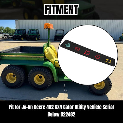 Dash Panel Decal Replace M117670 for John Deere 4X2 6X4 Gators Utility Vehicle