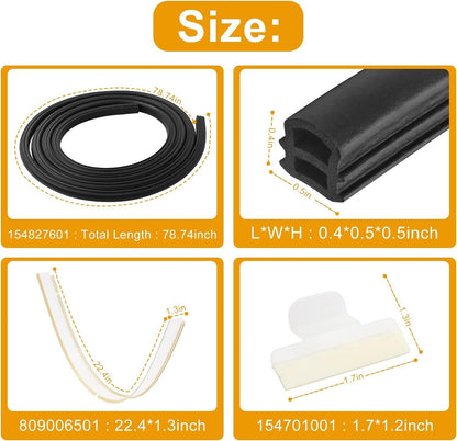Dishwasher Door Seal Gasket Combo,154827601 Door Seal for Frigidaire Kenmore