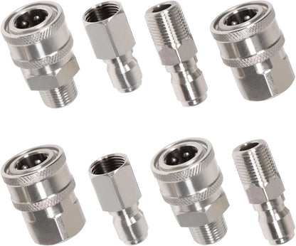 3/8 Inch Quick Connect Fittings for Pressure Washers Stainless Steel Adapter