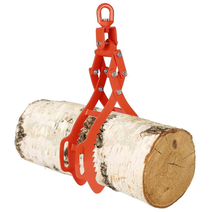 32" Logging Tongs, 3306lbs Capacity Heavy-Duty Grip for Tractors,4 Claw