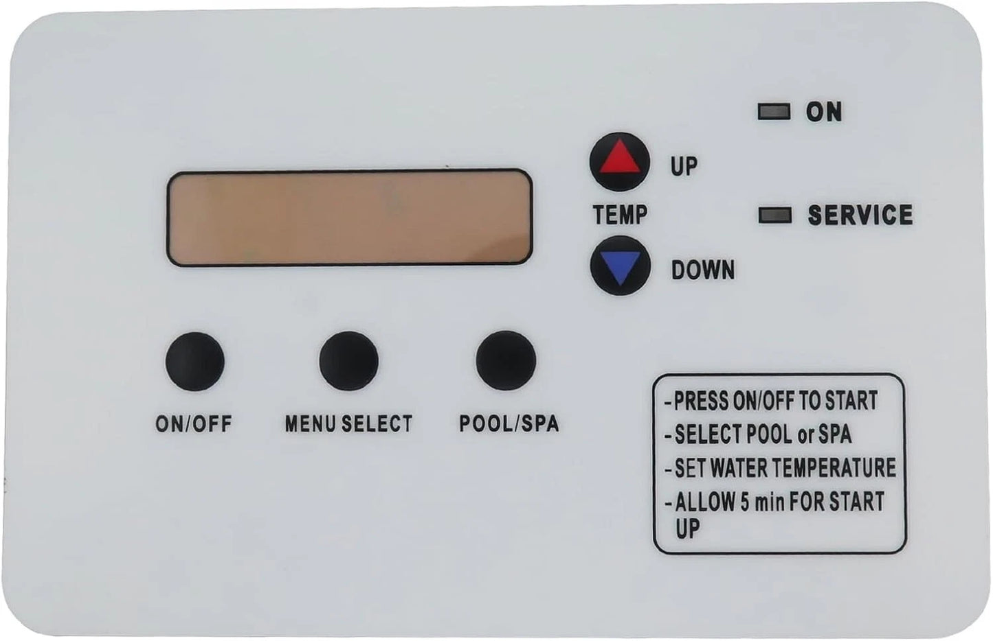 472734 Heat Pump Keypad Switch Membrane Coverage For Pentair Spa Heat Pump