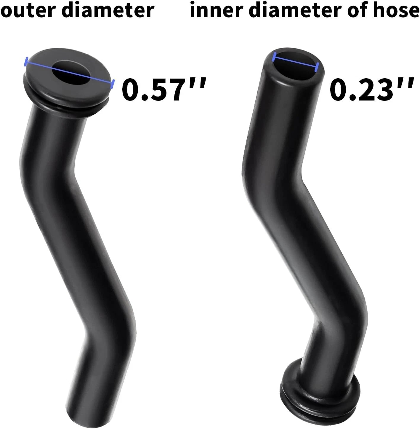 596163 797408 593998 3 inch Vacuum Hose Fits for Briggs and Stratton 2pcs