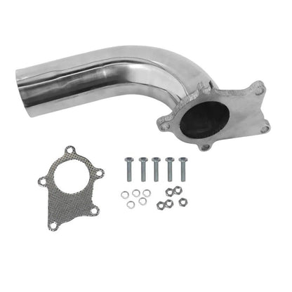 T3/T4 T04E 5-Bolt Flange SS 2.5" Turbo Exhaust Dump Pipe Kit,with Gasket
