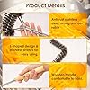 3Pcs Deep Fryer Cleaning Tools, Include L-Shaped Fryer Cleaning Brush Stainless Steel Bristle Fryer Cleanout Rod, Deep Fryer Basket Cleaning Brush Kit for Kitchen Restaurant Bakery